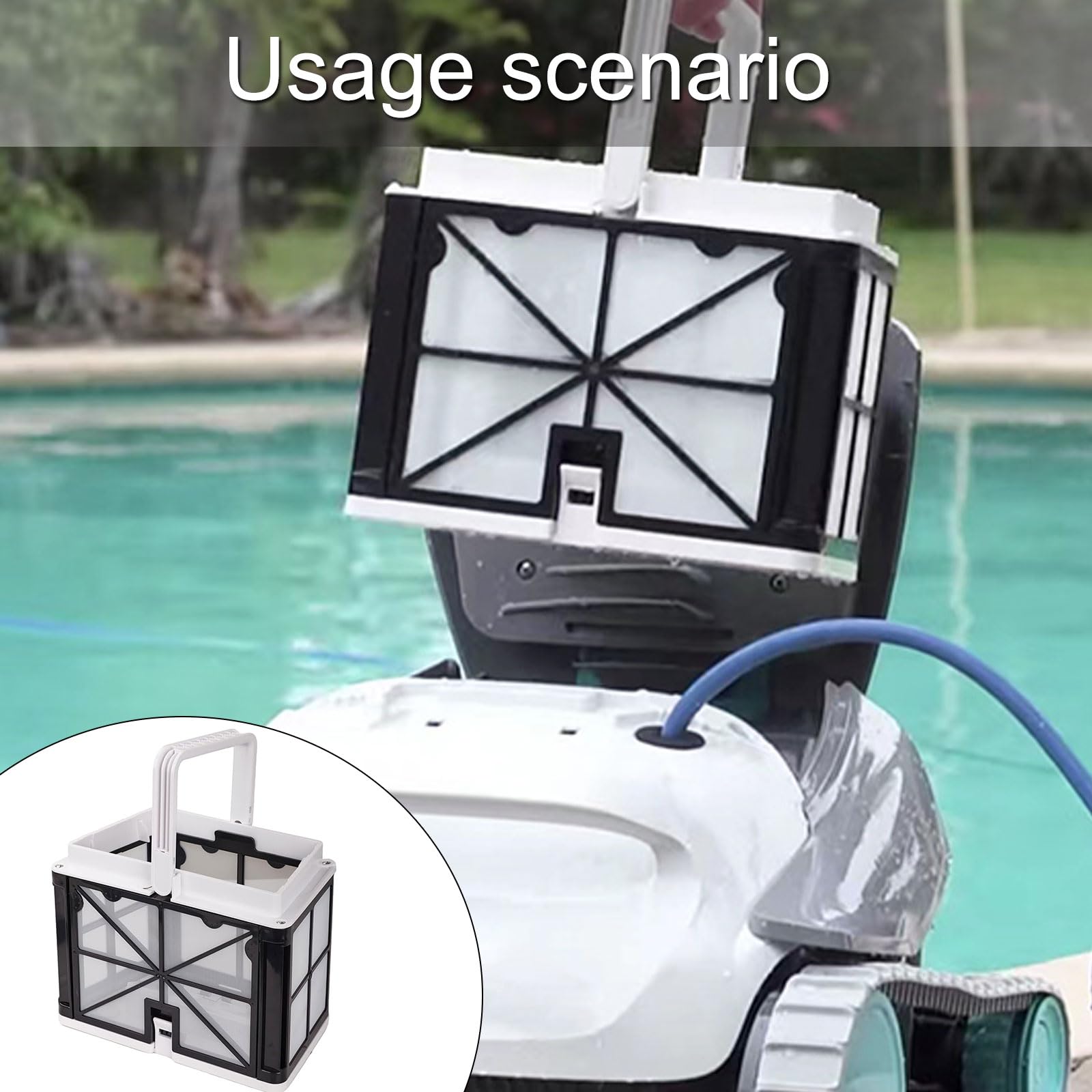 Filtro Limpiador de Piscinas de Capacidad, Repuesto de Cesta de Calidad Profesional, Accesorios de Robot de Limpieza de Piscinas, Filtro Inoxidable
