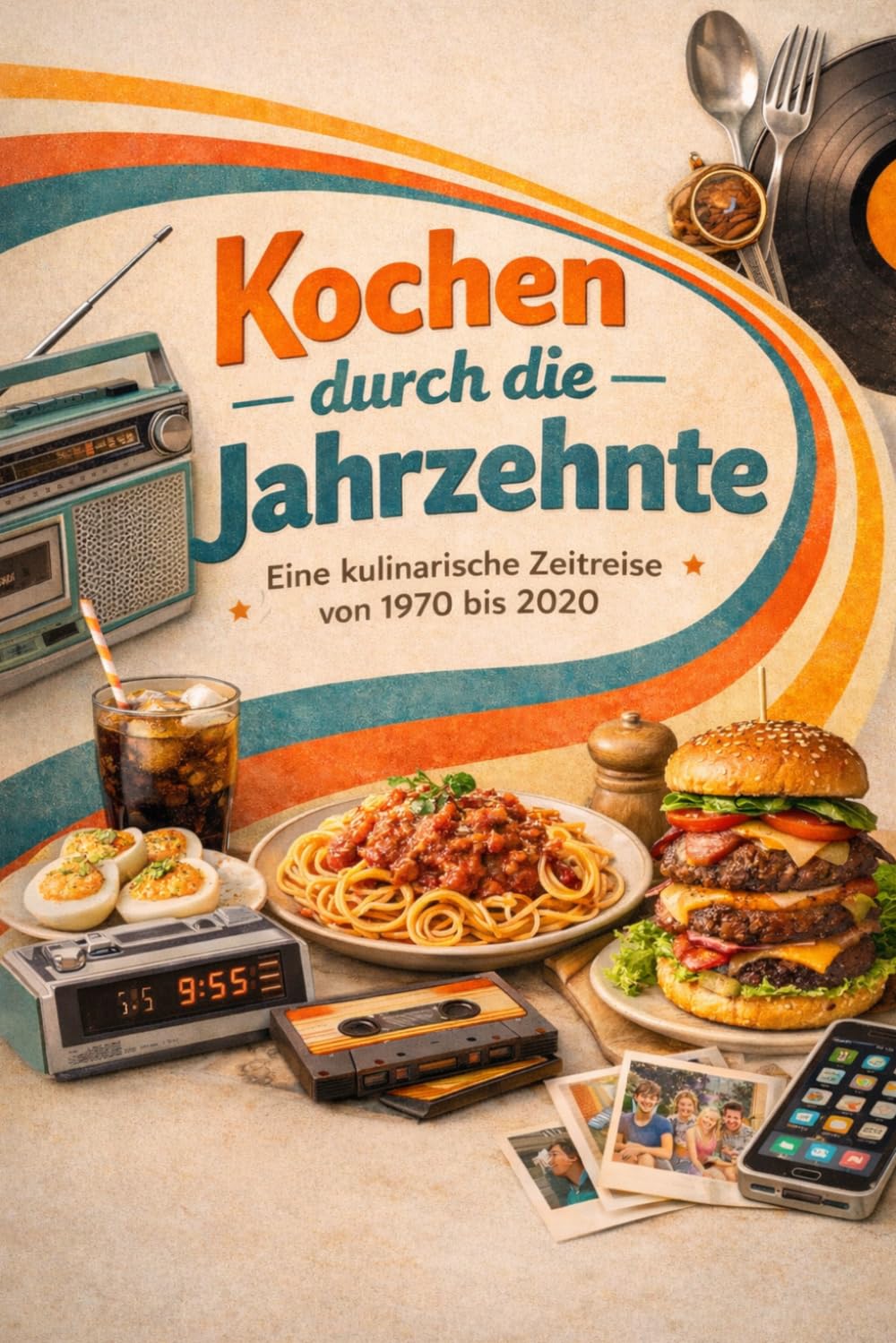 Kochen durch die Jahrzehnte - Eine kulinarische Reise mit beliebten Rezepten von 1970 bis 2020: Klassische Rezepte | Familiengerichte | traditionelle ... | beliebte Klassiker | Kochbuch Geschichte