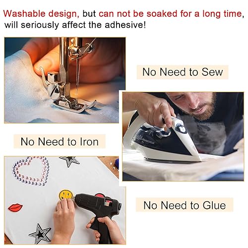 Miniatura 4 de Outus Cinta adhesiva de doble cara para dobladillo, cada una de 54.6 yardas, sin planchado, para alteraciones de pegado de ropa, cinta adhesiva para