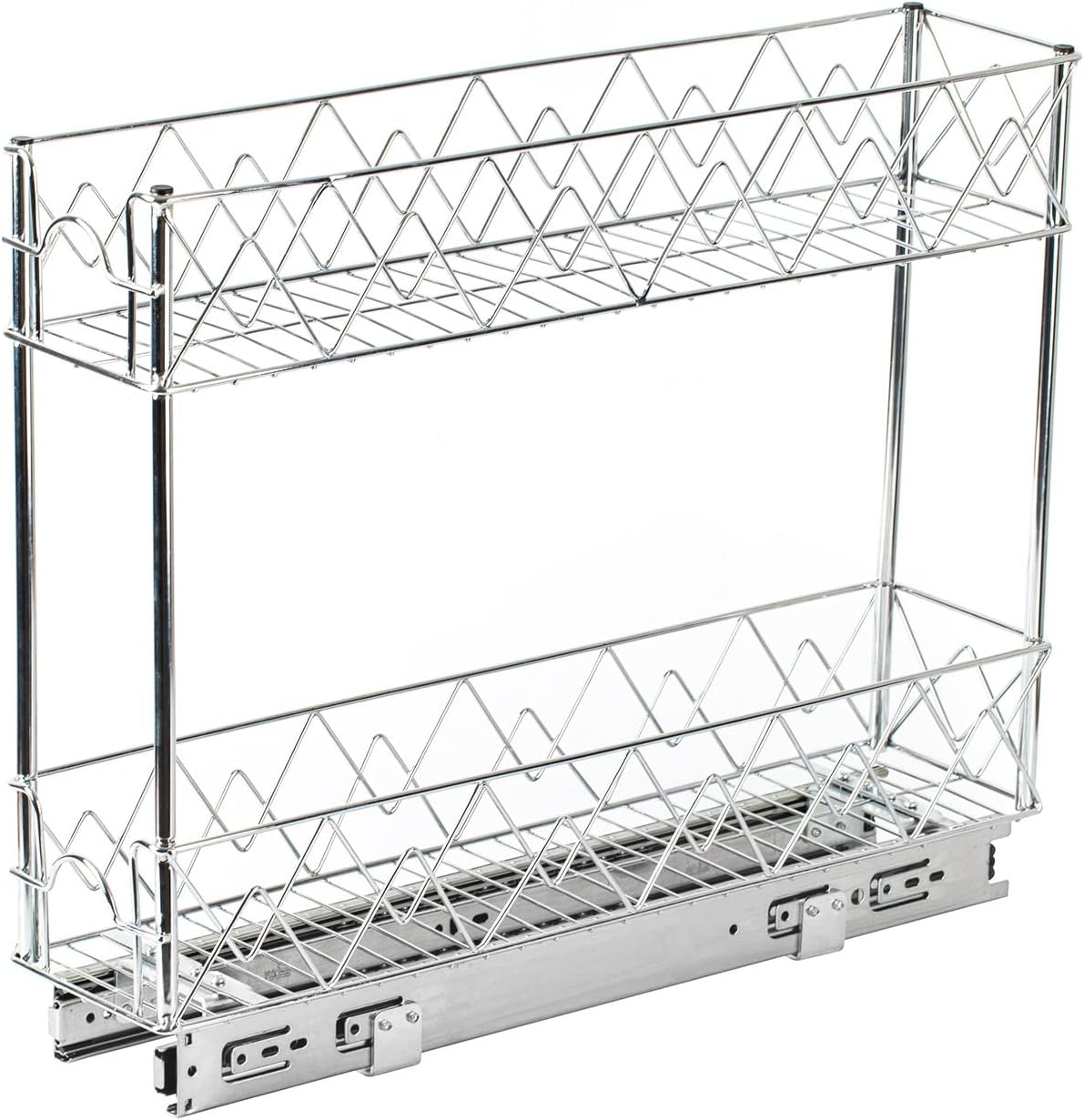 Pull Out Organizer 5" W x 21" D, Glolaurge 2Tier Narrow