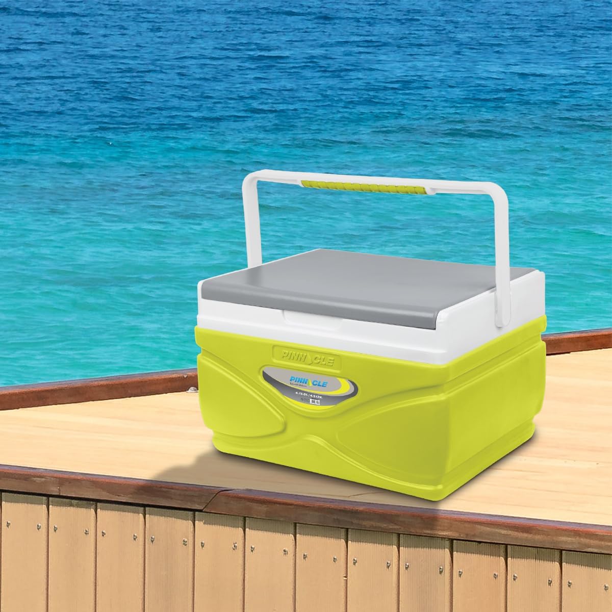 Picnic Cooler – 4.5 Liter Hard Cooler – Coolbox Keeps Contents Cool for 48 Hours – BPA Free Outdoor Cooler – Portable Cooler for Picnics, Grill, Camping (Orange)
