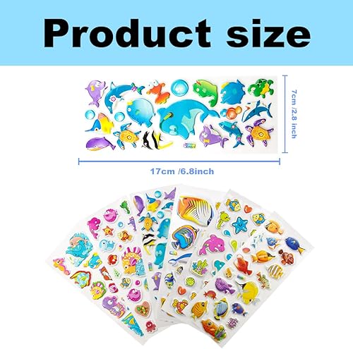 Miniatura 7 de 42 hojas de calcomanías 3D de animales esponjosos de la selva calcomanías realistas de animales del zoológico calcomanías de animales salvajes para