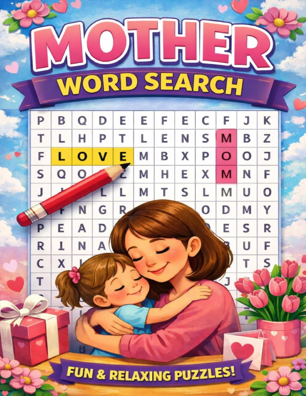 Mother Word Search: A Heartwarming Puzzle Book to Celebrate Mom with Love, Joy & Relaxation (Fun & Easy Puzzles)