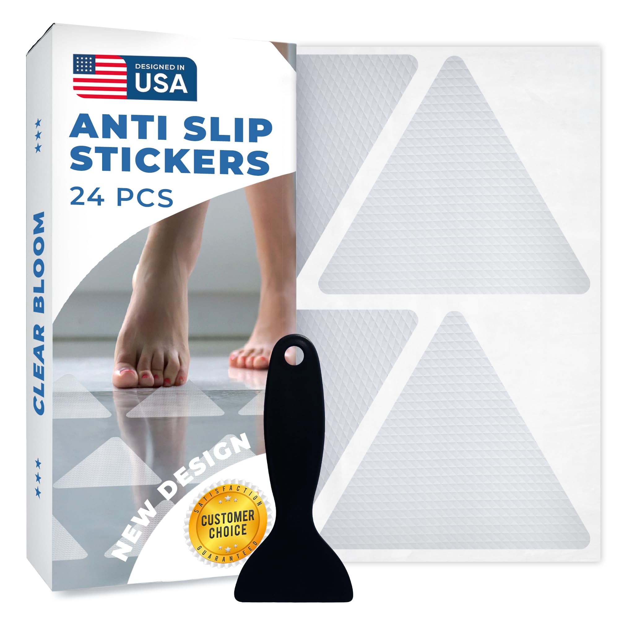 Non-Slip Shower Stickers - Prevent Falls! -11