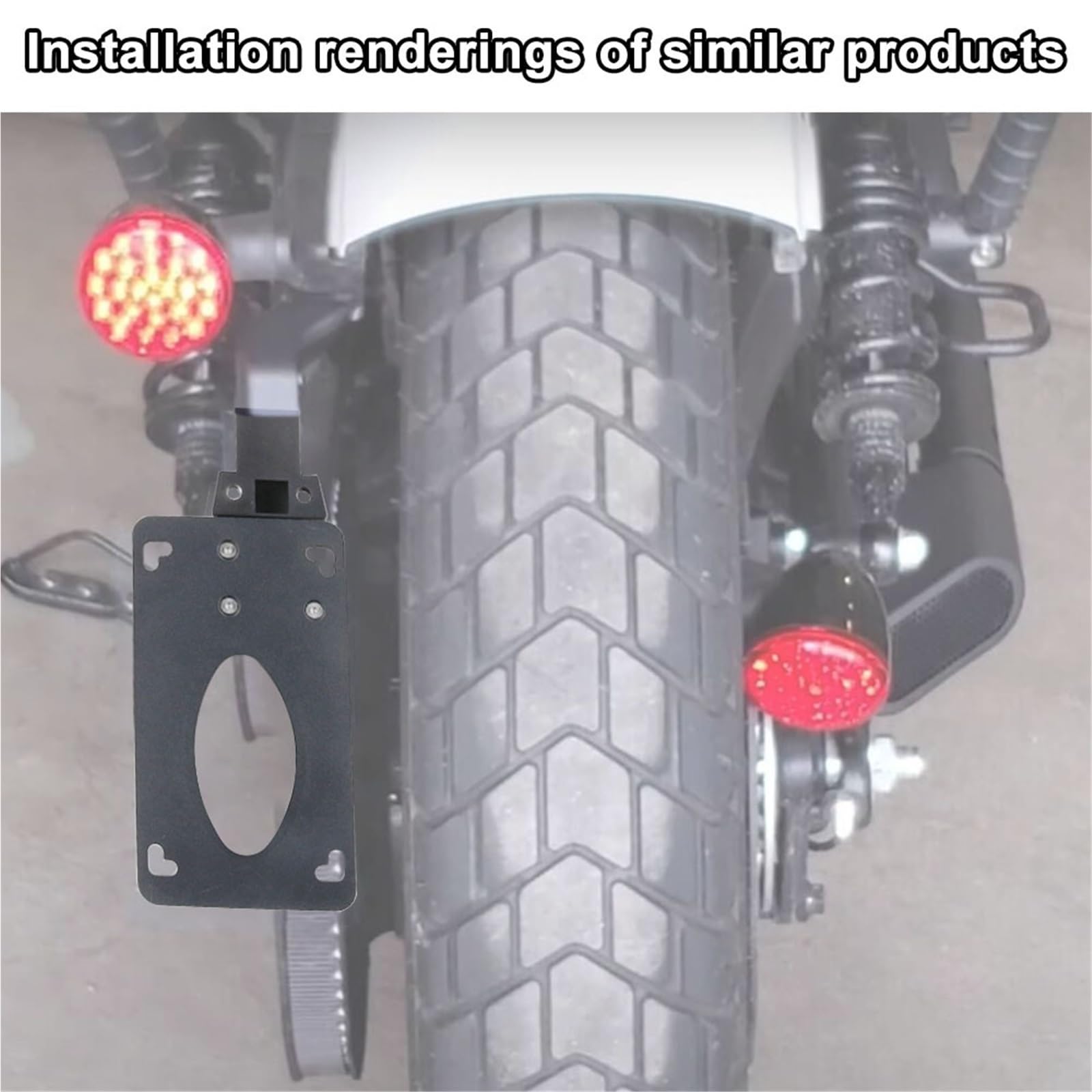 Wspornik tylnego oświetlenia Uchwyt boczny do tablicy rejestracyjnej motocykla, pionowy, pasujący do Indian Scout Bobber 2018-2024 Fender Eliminator Uchwyt tablicy rejestracyjnej