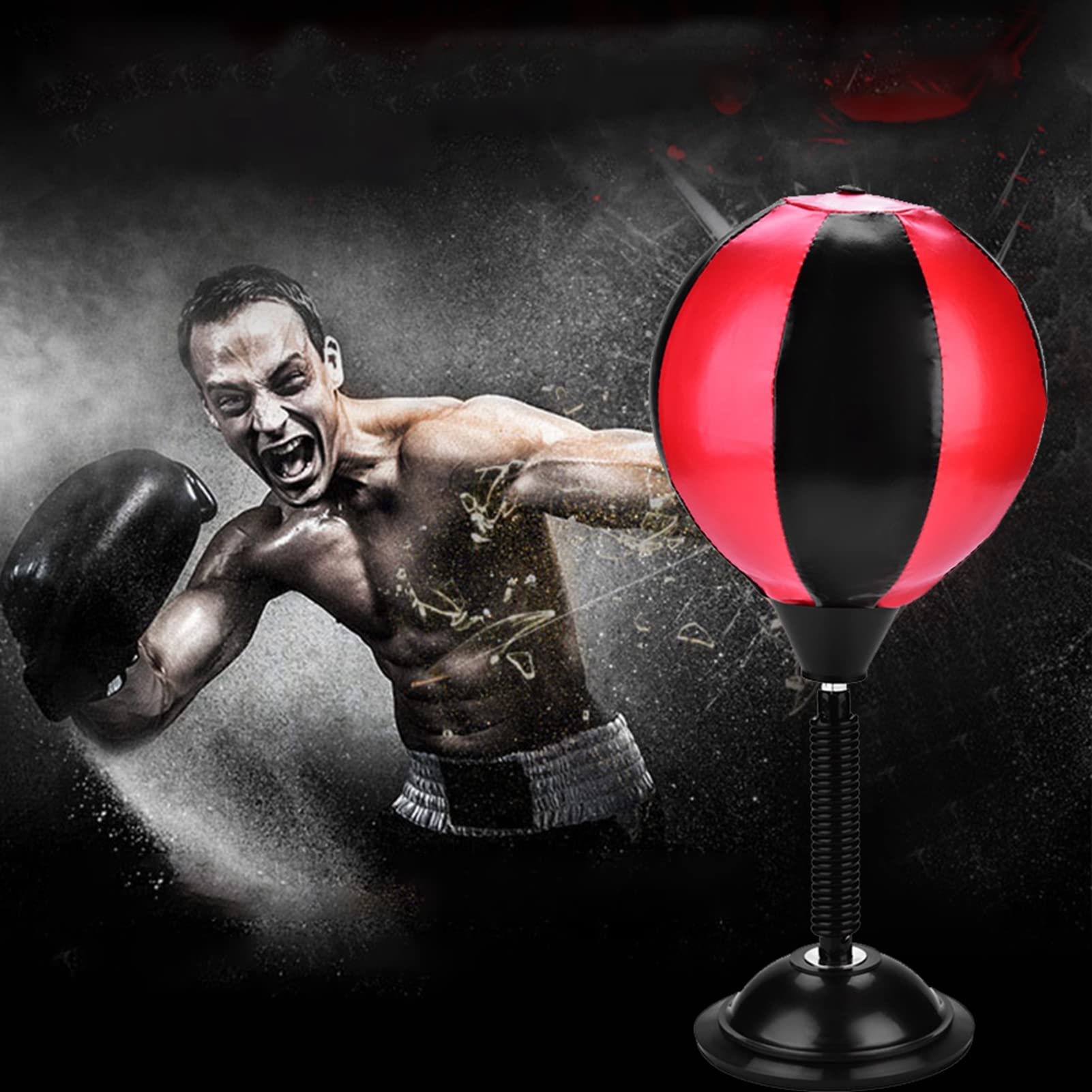 Desktop-Boxsack, Desktop-PU-Boxsack, Speedball-Spielzeug, Stressabbau, Erwachsene, Sport, Boxtraining, Desktop-Punch