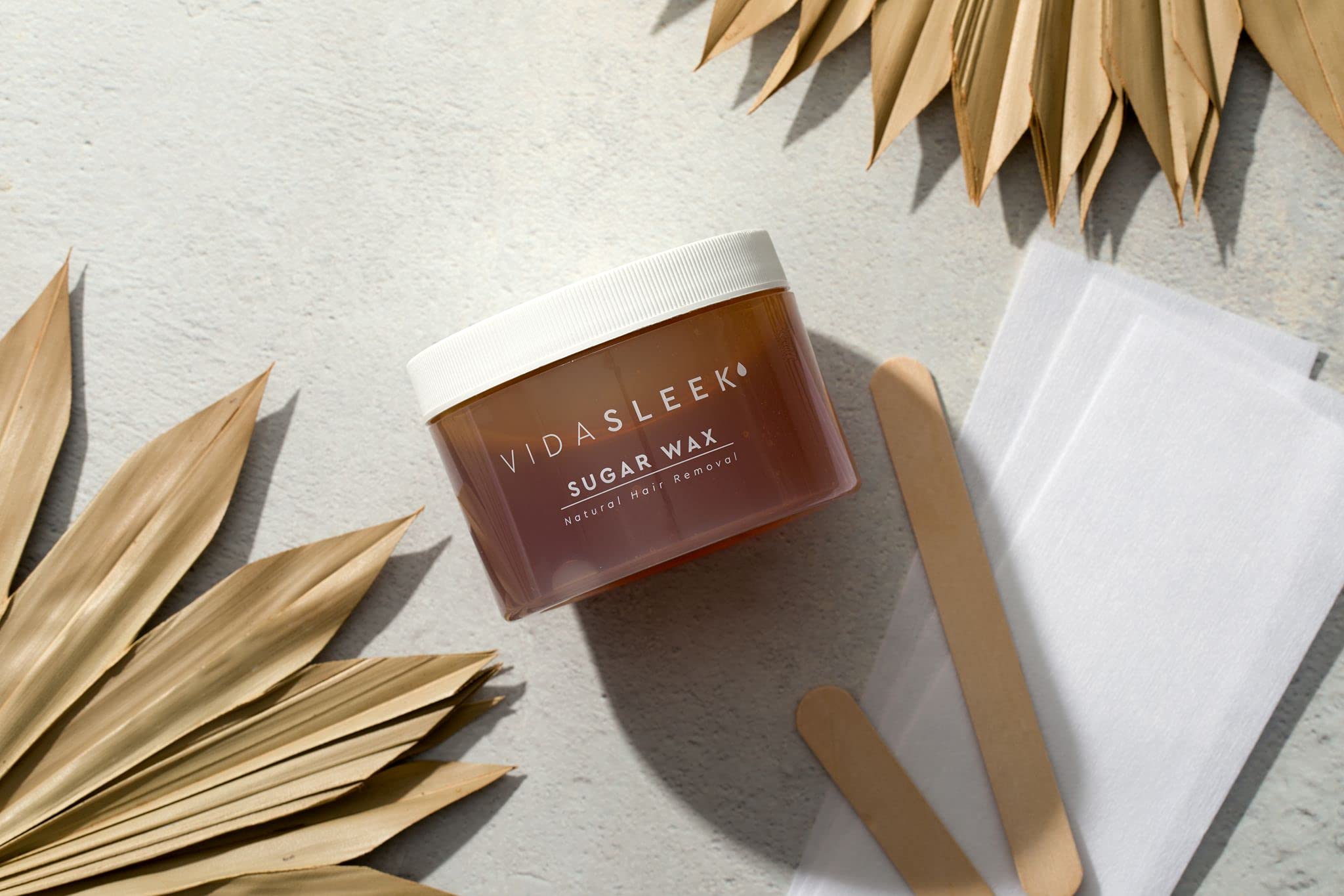 VidaSleek Sugar Wax Kit All Natural Hair Removal Sugar Wax For Men