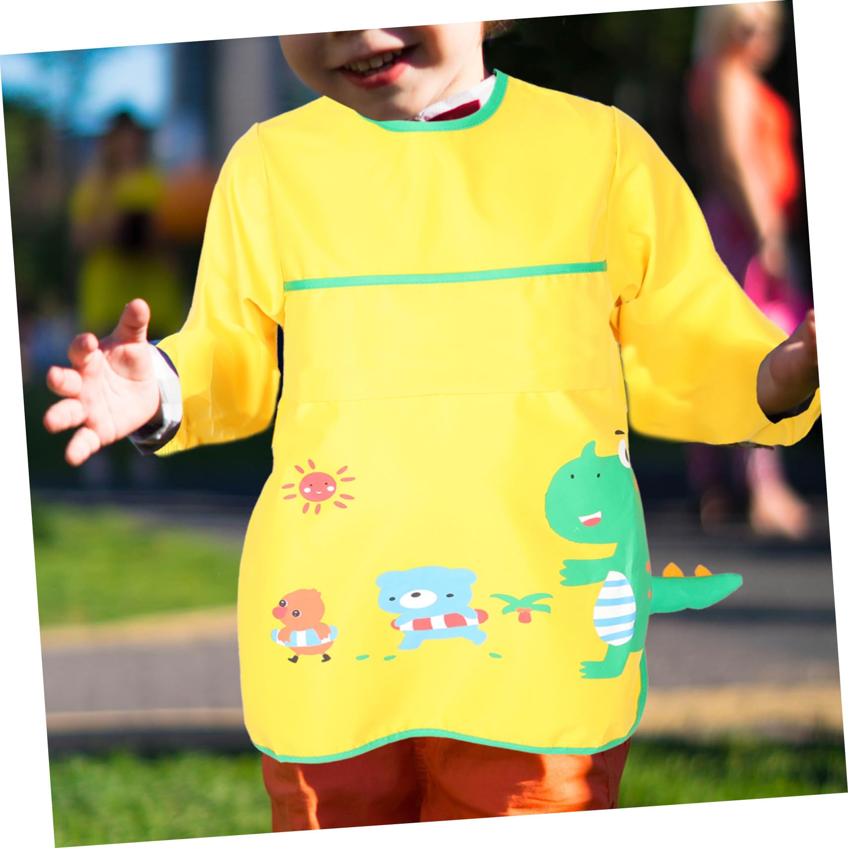 HEMOTON 2 Pz Grembiule Per Bambini Pettorina Della Camicia Grembiule Pasto Per Bambini Camice Artistico Per Bavaglino Per Lavoro Bambino Impermeabile Poliestere