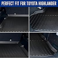 Vista 2 de Forro de carga prémium para Toyota Highlander 2014-2019 100% de protección, alfombrilla de maletero de automóvil de ajuste personalizado