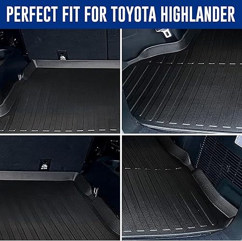 Miniatura 2 de Forro de carga prémium para Toyota Highlander 2014-2019 100% de protección, alfombrilla de maletero de automóvil de ajuste personalizado,