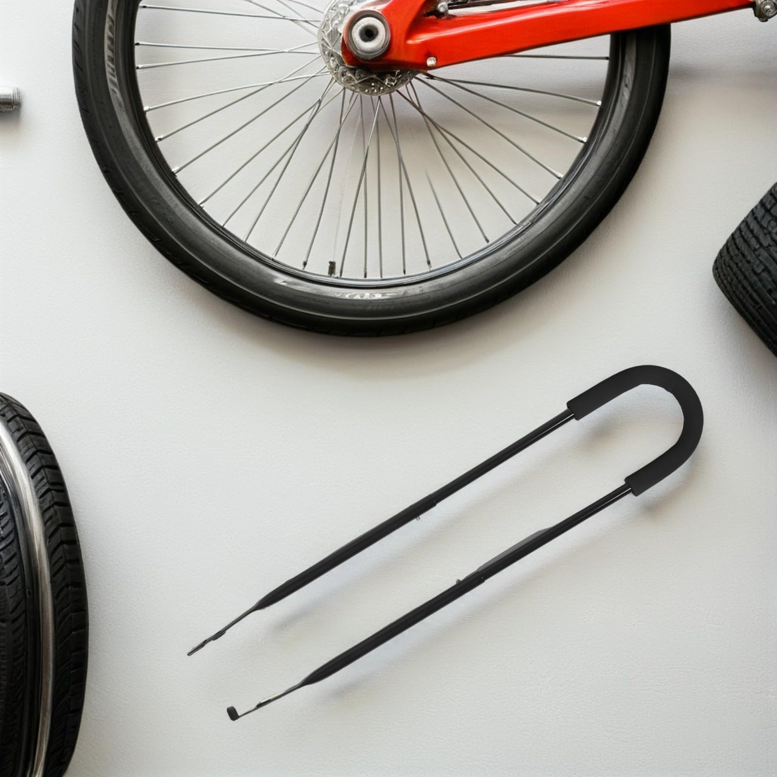 Barra de Entrenamiento para Bicicleta Infantil, Manillar de Seguridad Negro