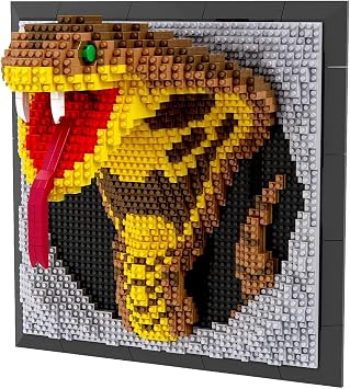 BDYDT Wall Art Snake Building Blocks Set;Wall Decor Set for Creative Hobby Adults 2376 Pieces Toy Gift for Kids and Adults