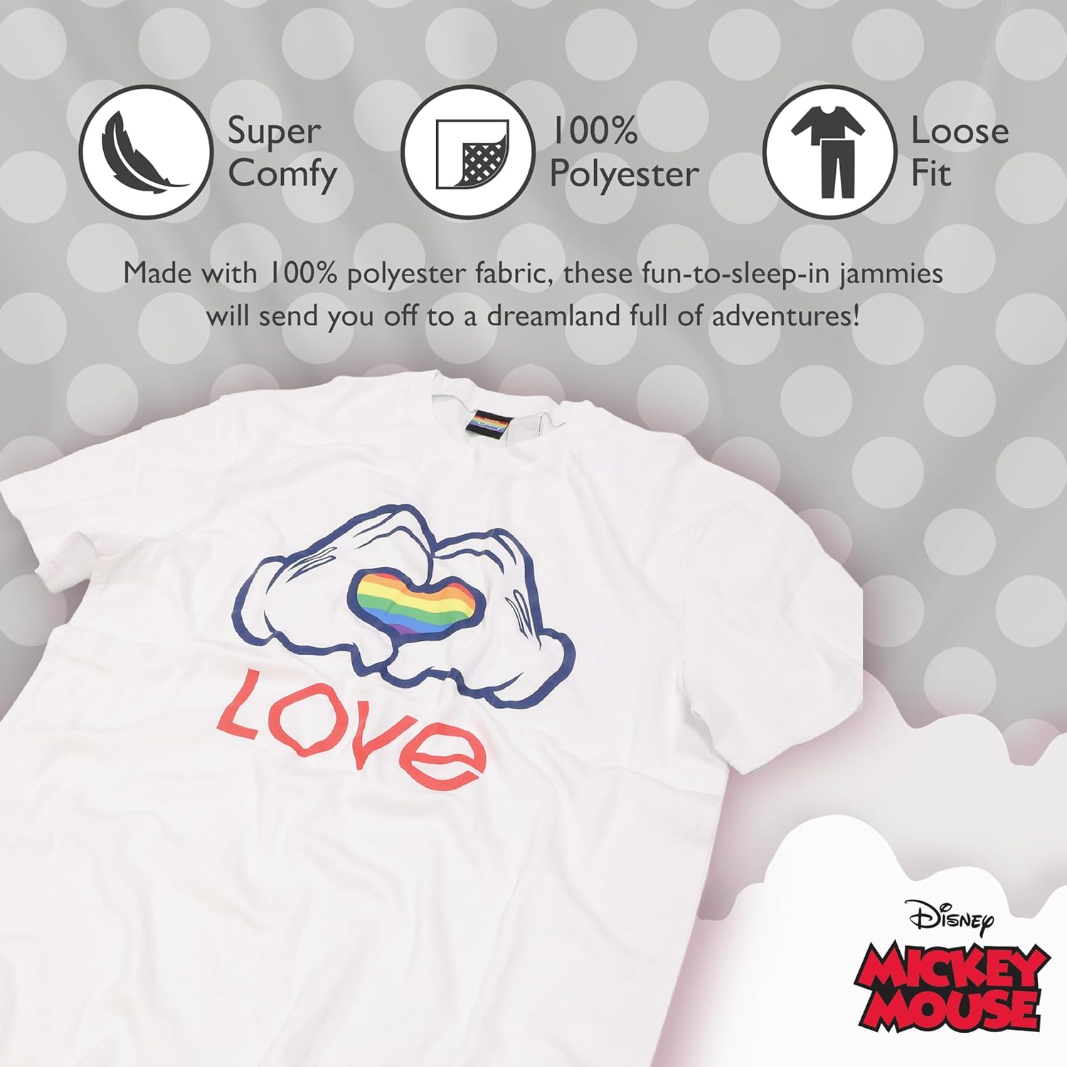 Disney Women's 2-piece Pajama Set, Matching Family Holiday Pajamas, Soft & Comfortable - Image 3