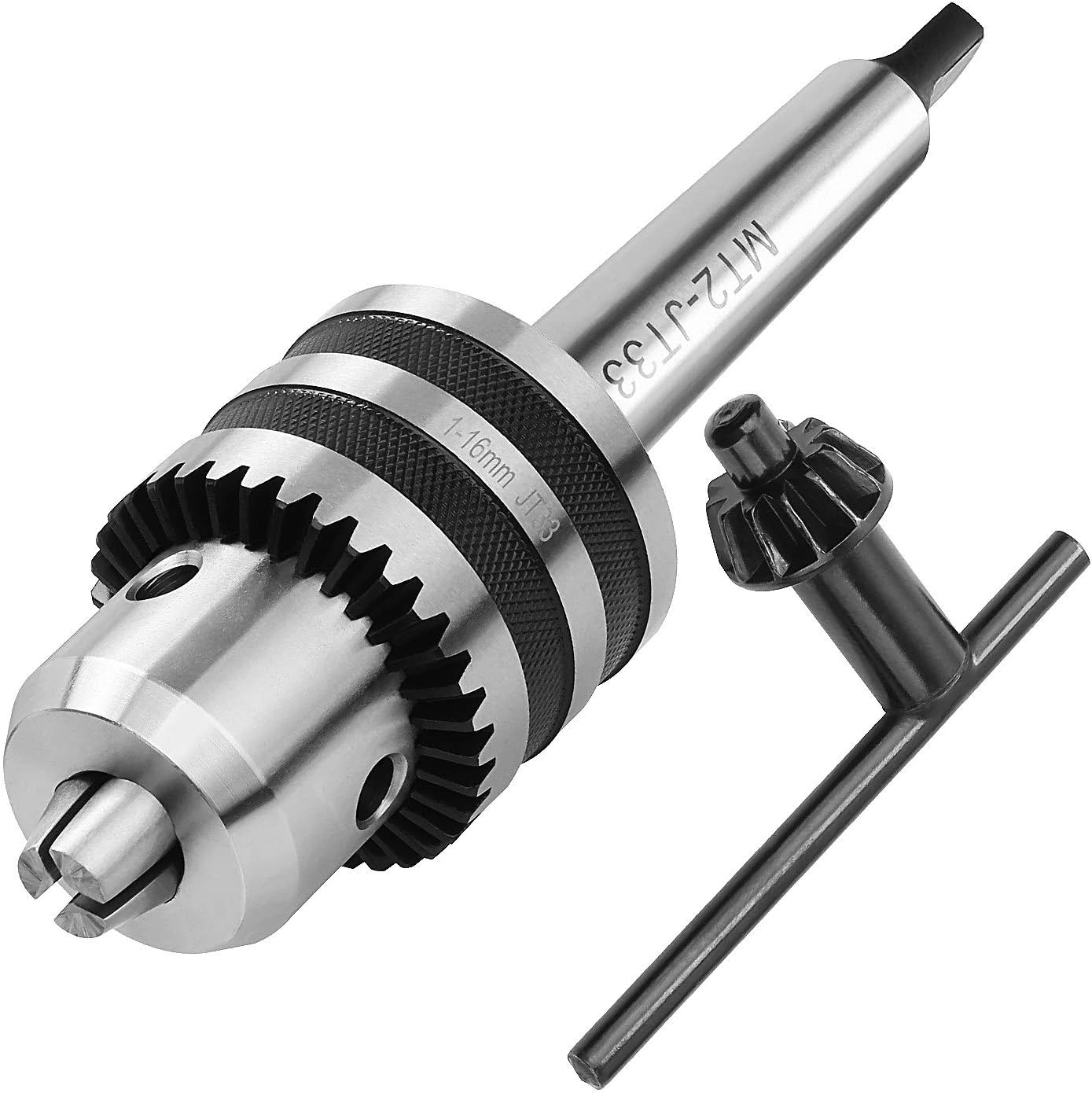 HNBun 1/32" 5/8" MT2 Drill Chuck for Lathe, Heavy Duty Drill Press