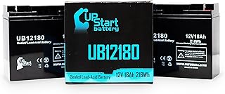 2x Pack - Replacement for APC DELL SMART-UPS 1500VA USB DLA1500 Battery - Compatible UB12180 Universal Sealed Lead Acid Battery (12V 18Ah 18000mAh T4 Terminal AGM SLA)