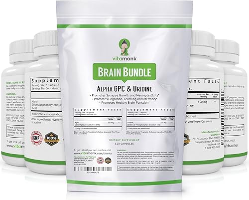 Miniatura 8 de Alpha GPC y Uridine Stack  Mr Happy Stack  Monofosfato de uridina sin rellenos artificiales  Los suplementos de colina biodisponibles promueven la