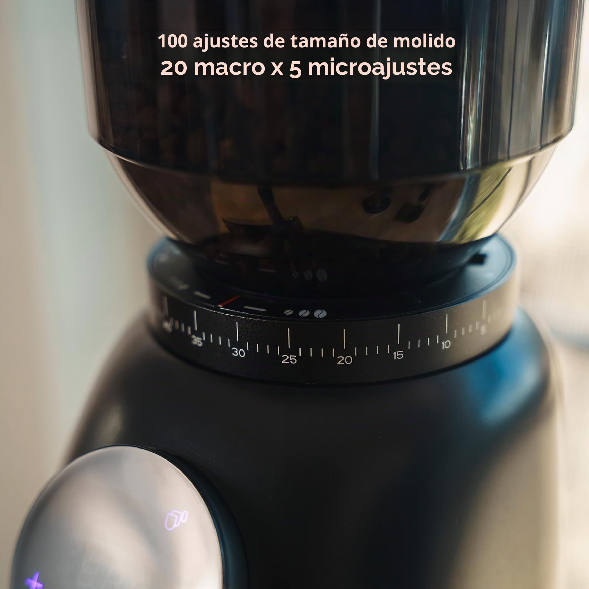 MiiCoffee Molinillo de café GF64 (negro)