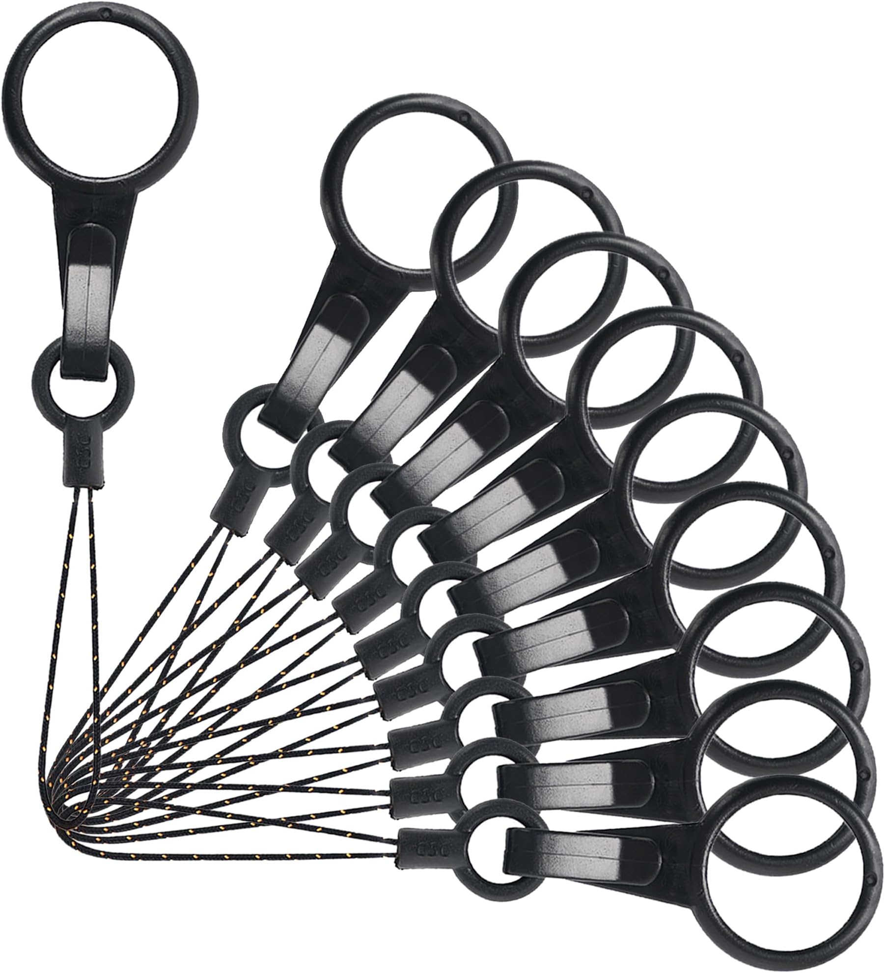 YOUOWO 10 Pcs Lanyards,For USB, Phone, Key Finger Ring Plastic Strap Detachable Small Lanyard