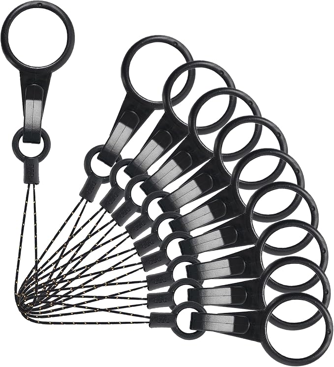 YOUOWO 10 pcs Lanyards Finger Ring
