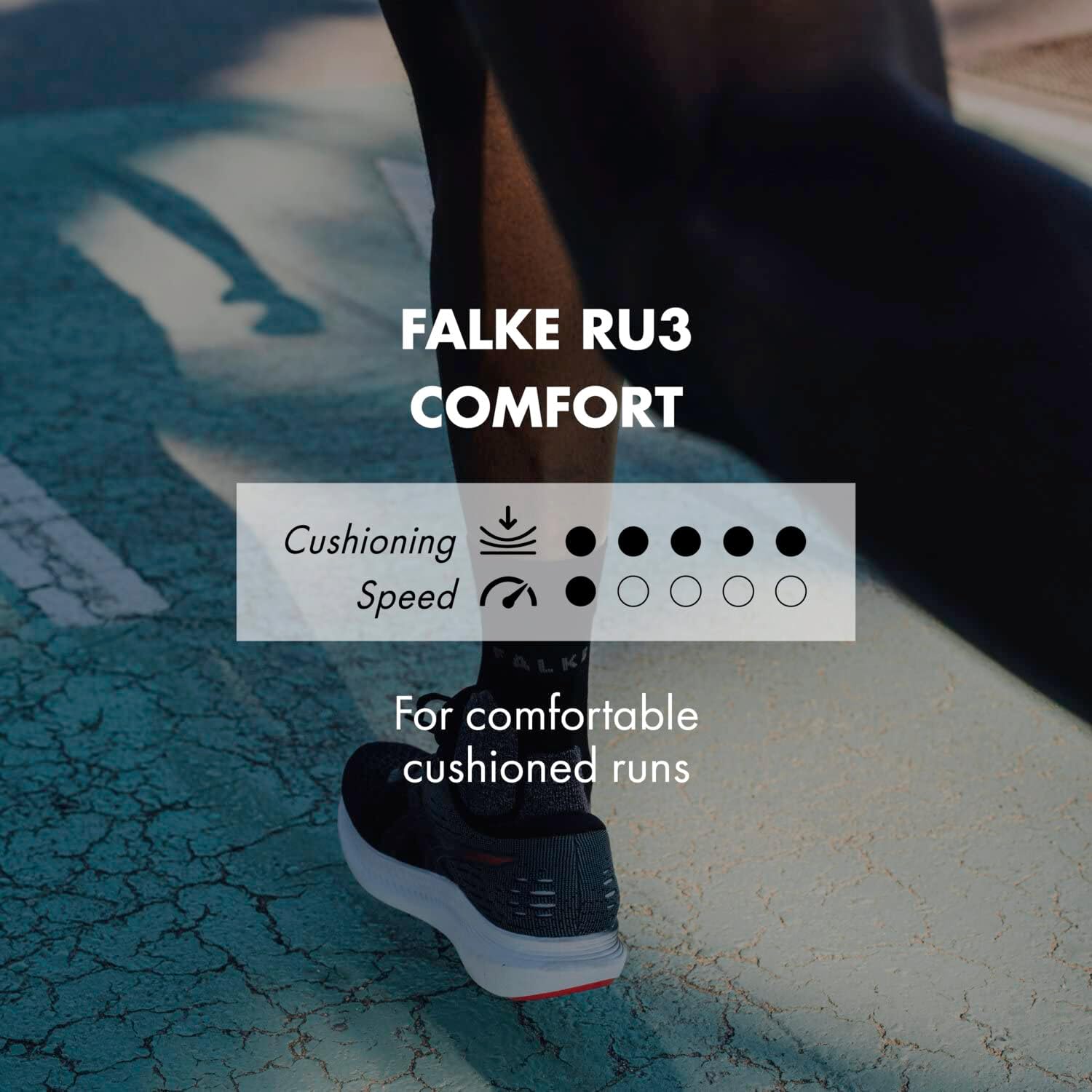 FALKE Women's RU3 Comfort Running Socks, 1 Pair