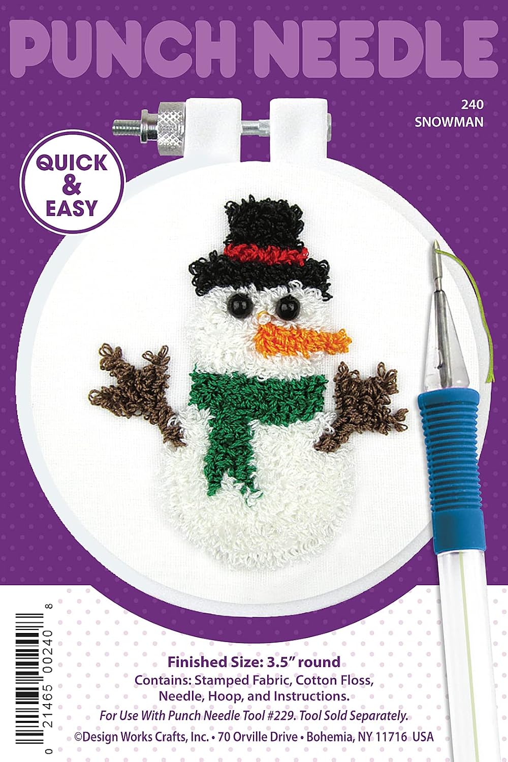 Punch Needle KIT Snowman