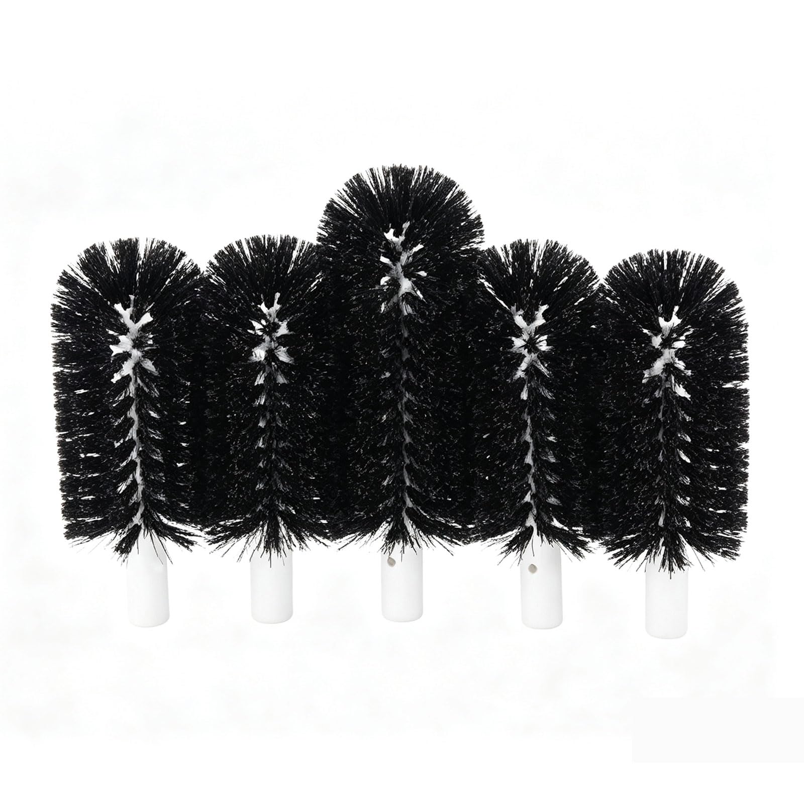 Ensemble de Brosses de Rechange pour Lave-Verres, 4 Brosses de 6"+1 de 7,5" | Convient aux Verres de Moins de 5,9" de Profondeur et 2–4" de Diamètre, pour Bars et Restaurants