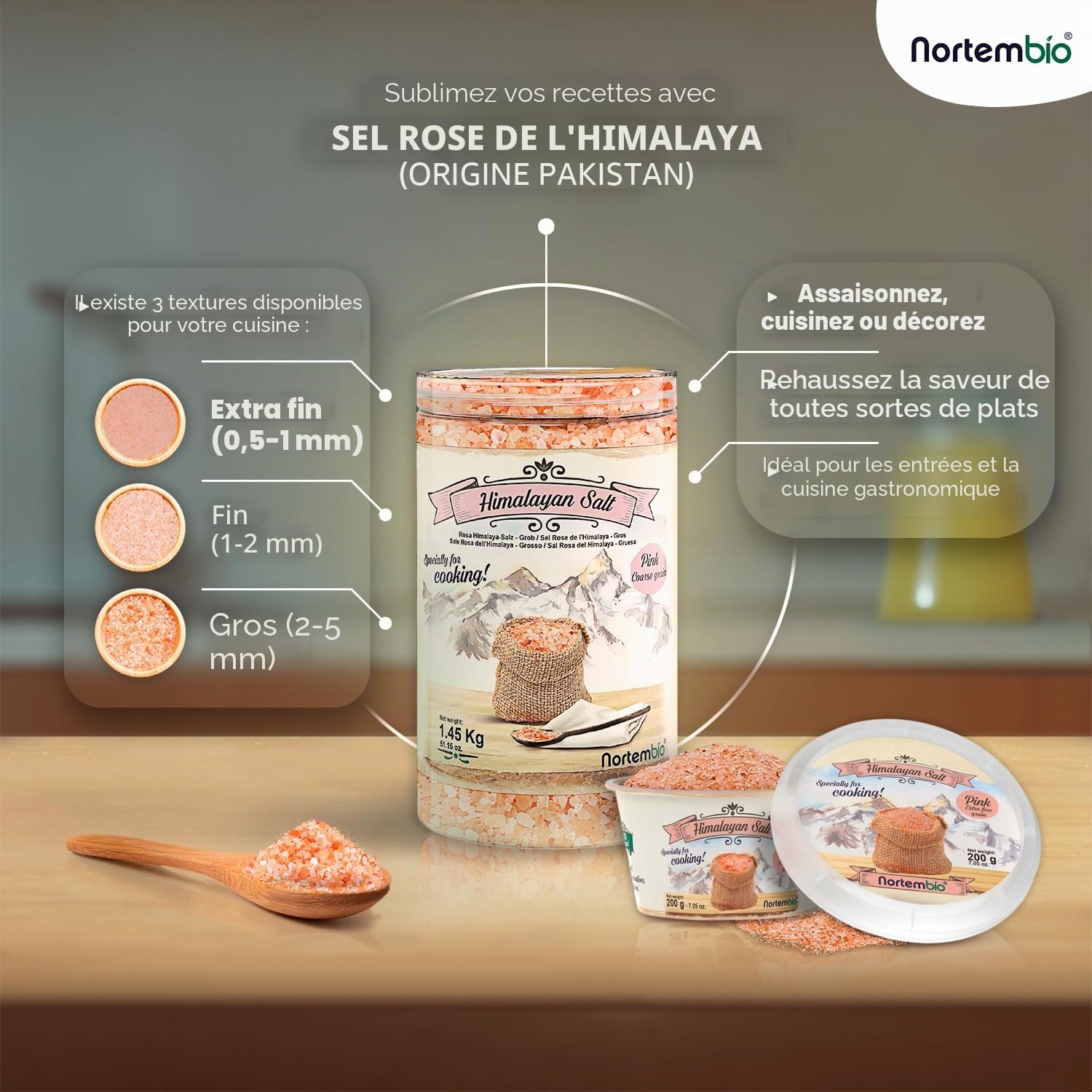 Sel Rose de l'Himalaya Fin 6,3 kg