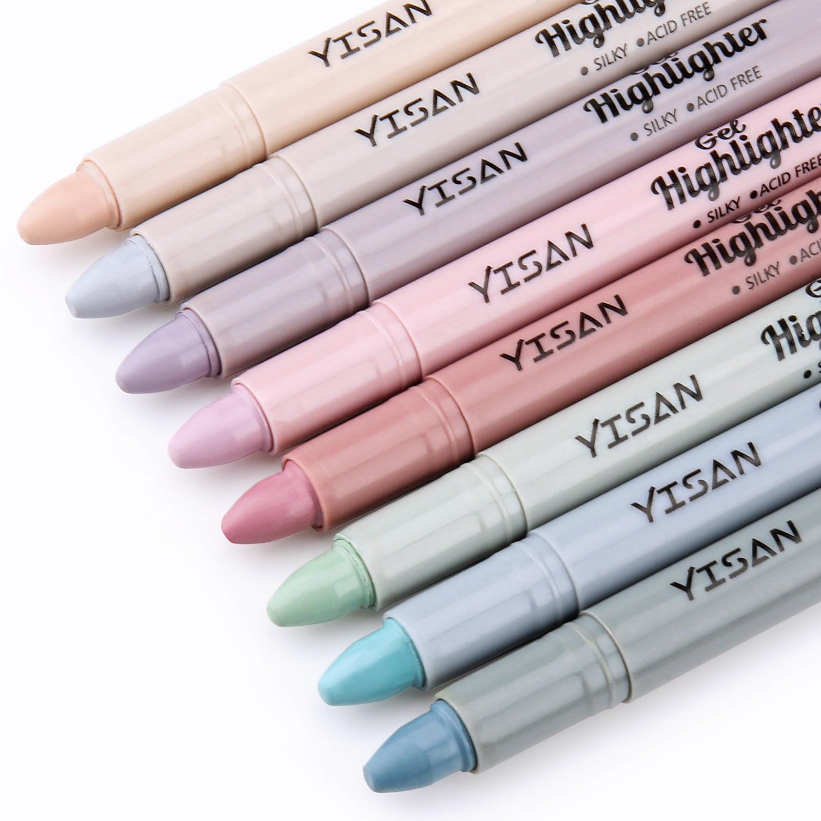 YISAN Bibel Highlighter Set 8 Farben - Bibel Textmarker für Bibelstudium