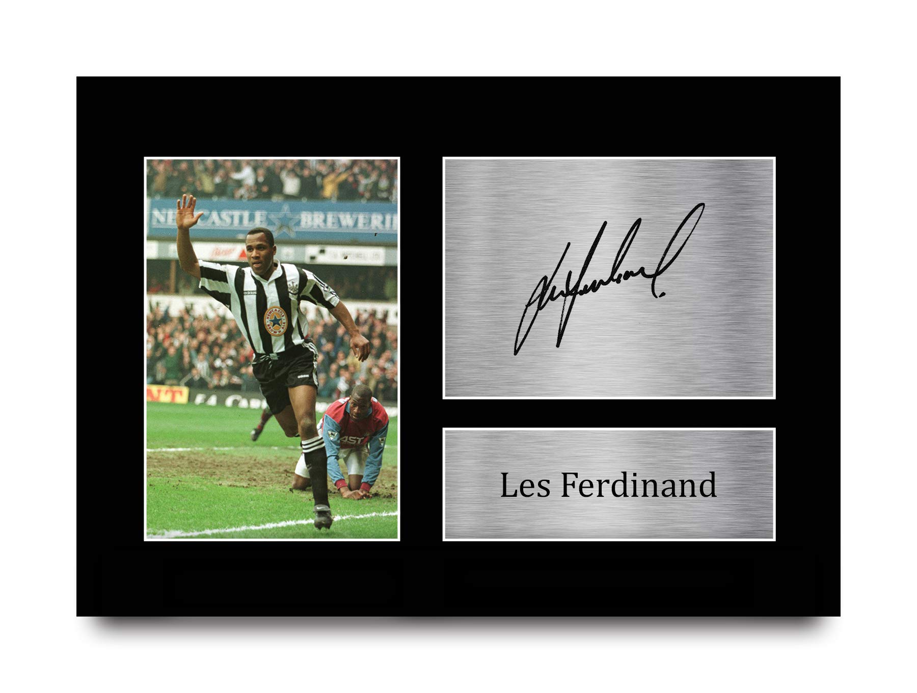 HWC Trading A4 Les Ferdinand Magpies Gifts Printed Signed Autograph Picture for Fans and Supporters, A4