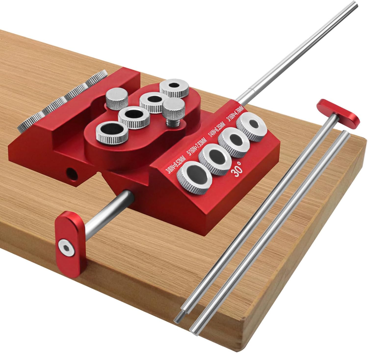 Woodworking Hole Drill Guide With 30 45 90 Adjustable Angles Perfect Tool For Woodwork Studios And Schools Aluminium Alloy Drill