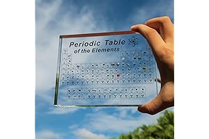 Real Element Periodic Table for Nerds and Science Teachers