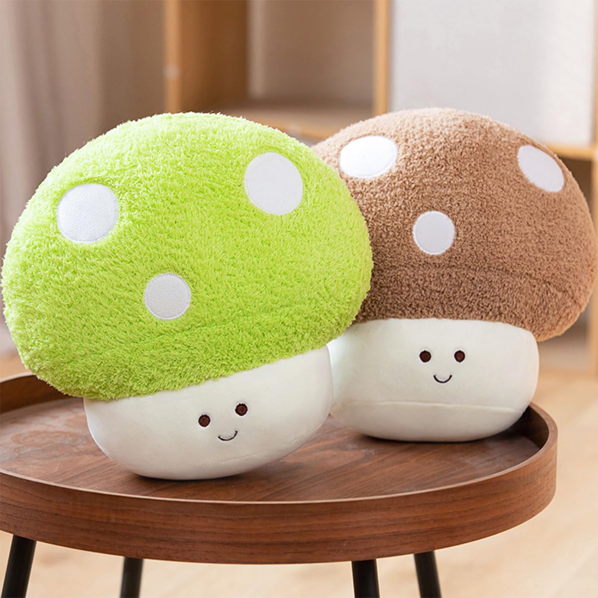 Peluche Champignon Géante – 35 Ou 45 Cm – Oreiller Tout Doux En Coton PP – Décoratif Et Câlin – Cadeau Anniversaire Enfant