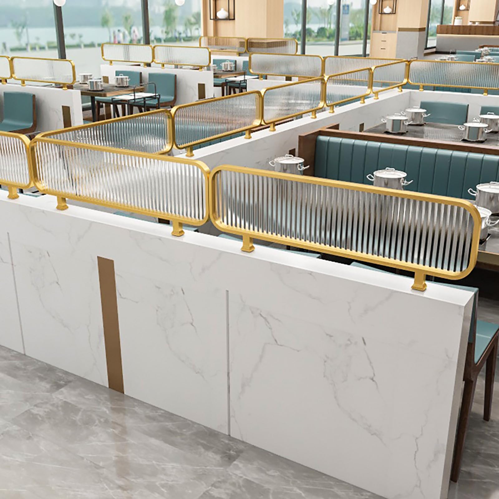 アンティーク雑貨 Beautiful tabletop partitions. Amazon.com - GOCHUSX Restaurant Privacy Partition