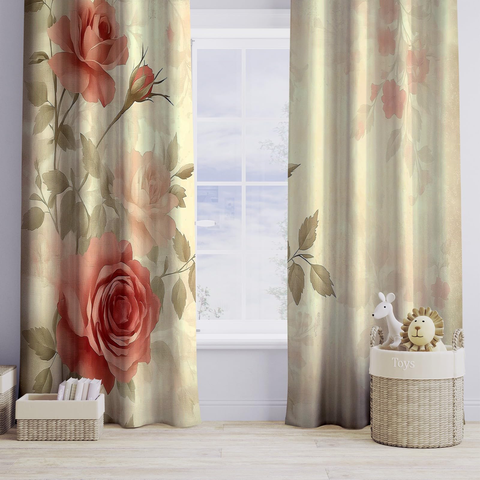 Tende Oscuranti Con Stampa Arcobaleno - 2 Pannelli 117x229 Cm, Tessuto Spesso, Perfette Per Camera Bambini