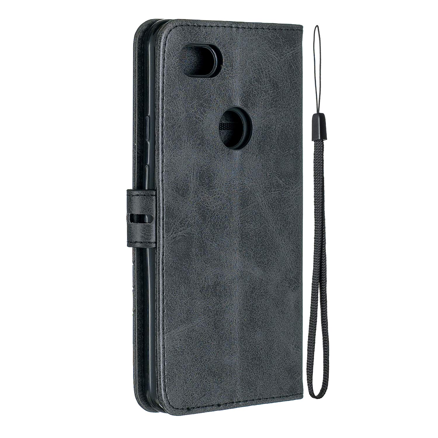 Netany Custodia Compatibile con Google Pixel 3A XL,custodia magnetica in pelle PU con [Slot Cart] [Supporto Stand] [Magnetica] (Marrone