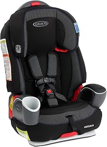 Siège rehausseur Graco Nautilus 65 3-en-1, de tout-petit à enfant, de 10 à 45 kg (22-100 lb), harnais / dossier haut / rehausseur sans dossier, Chanson