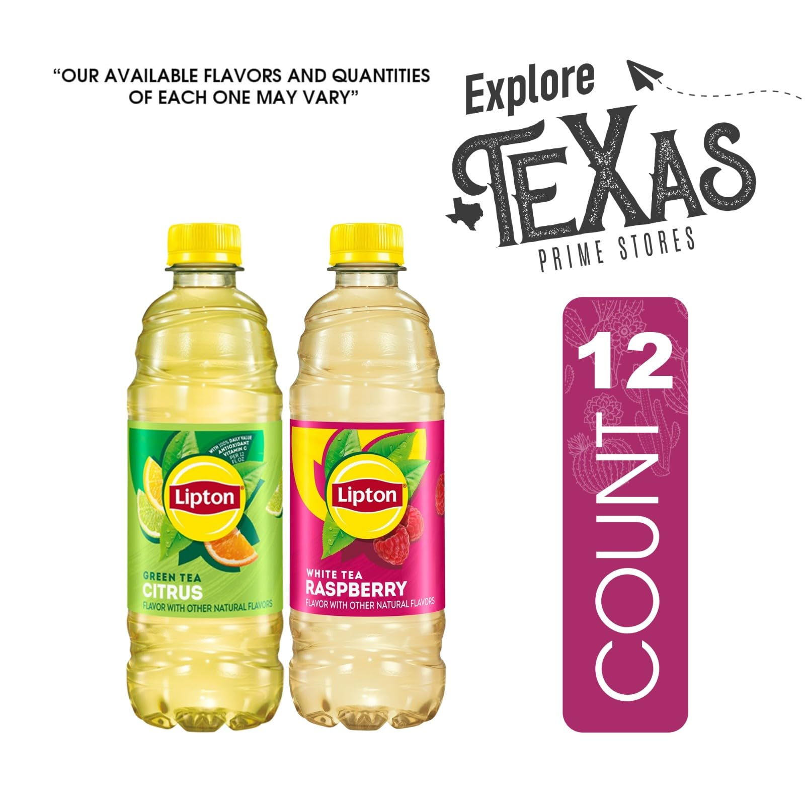 Amazon.com : Lipton 12-Pack 6 Citrus Iced Green Tea + 6 Raspberry