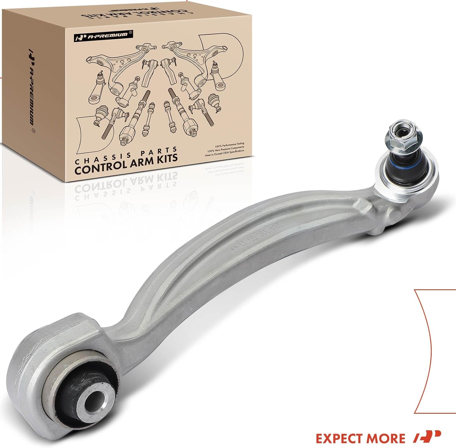 A-Premium Front Right Lower Control Arm with Ball Joint, Compatible with Mercedes-Benz C63 AMG 2008-2011, CLK63 AMG 2007-2008