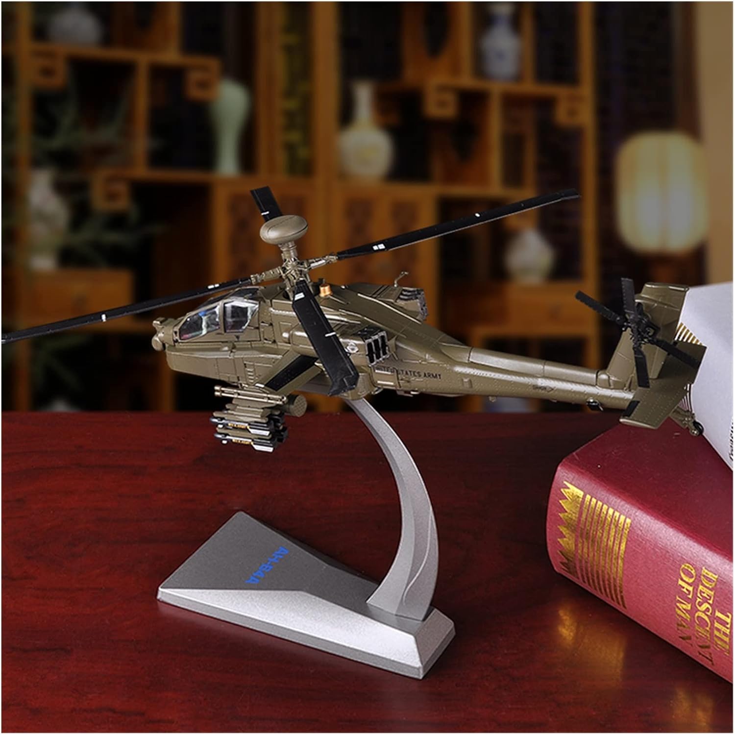 1 72 for US Air Force AH-64 Helicopter Gunships Apache Gunship Alloy Aircraft Model Hobby Playgame Kit
