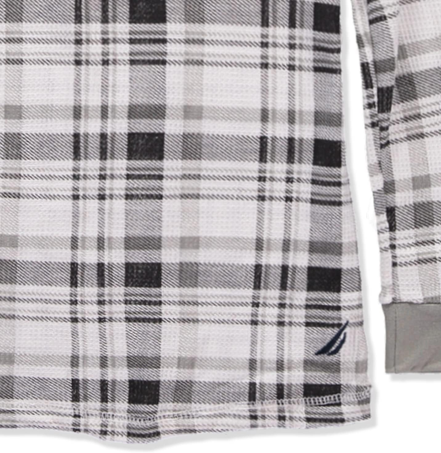 Nautica Men's Long Sleeve Base Layer Crewneck Waffle Thermal Underwear Top