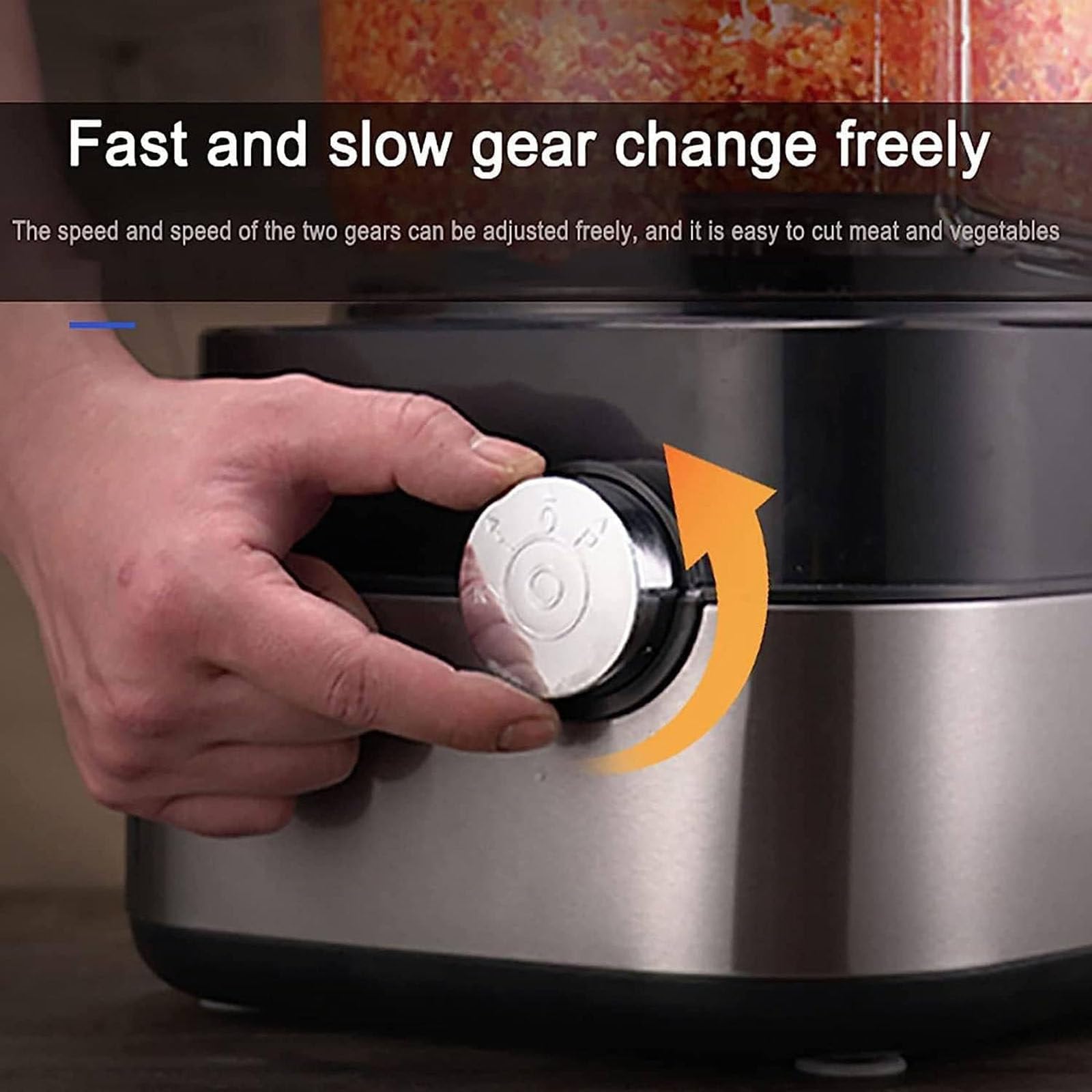 Extractor de Zumos y Verduras - Licuadora Prensado en Frio para Frutas y Verduras Enteras - Juicer de Acero Inoxidable,110V