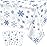 3 Pieces Snowflake Christmas Party Tablecloth Decorations,Plastic White Snowflake White Blue Xmas Backdrop Sign Table Cover Banner for Winter Christmas Holiday Party Supplies,54x108 inchWhite/Blue
