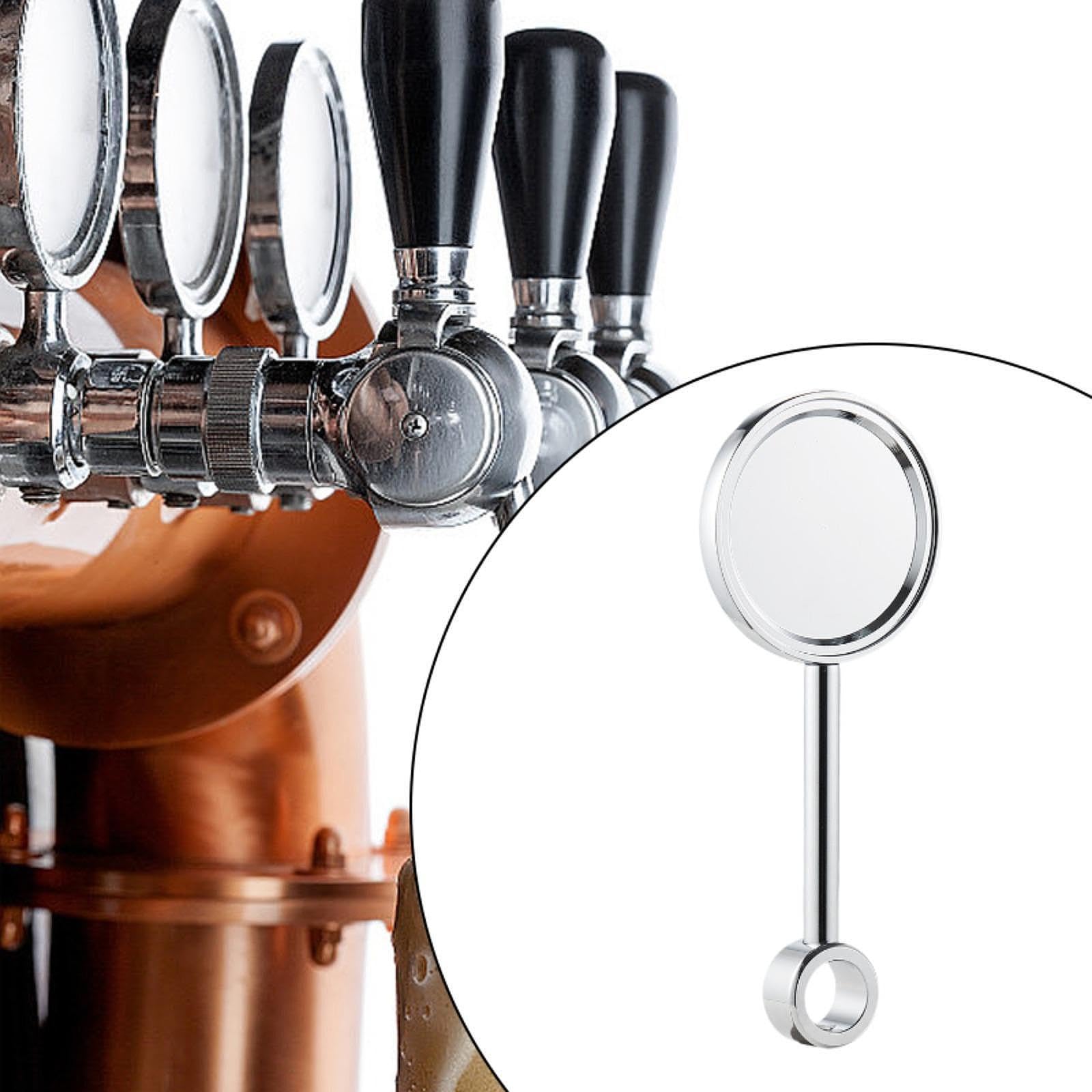 KESOTO Supporto per etichette di birra, porta etichette di birra, multifunzione, in lega di zinco, robusto, per rubinetti di birra, per uso domestico, bar, Argento, 20.5 Cm