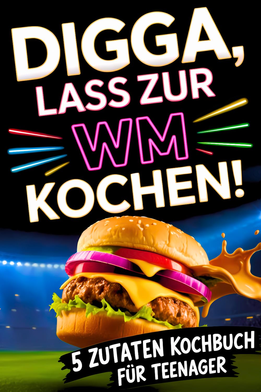 Digga, lass zur WM kochen! Das 5-Zutaten-Kochbuch für Teenager: Unnormal lecker & blitzschnell gekocht zur Fußball-WM 2026 – Entdecke 48 Länder mit Hauptgerichten, coolen Snacks & süßen Desserts