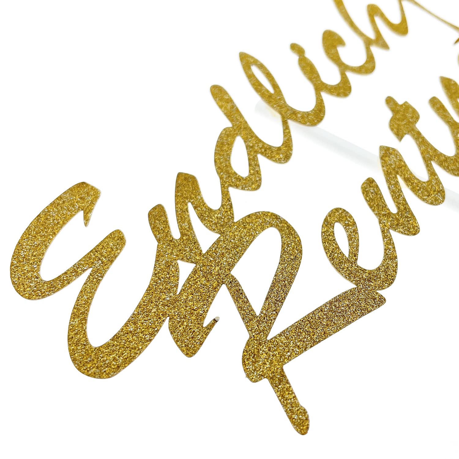 Topper Torta 'Finalmente In Pensione' In Carta Glitter Oro - Decorazione Festeggiamento Pensionamento - Foto 9