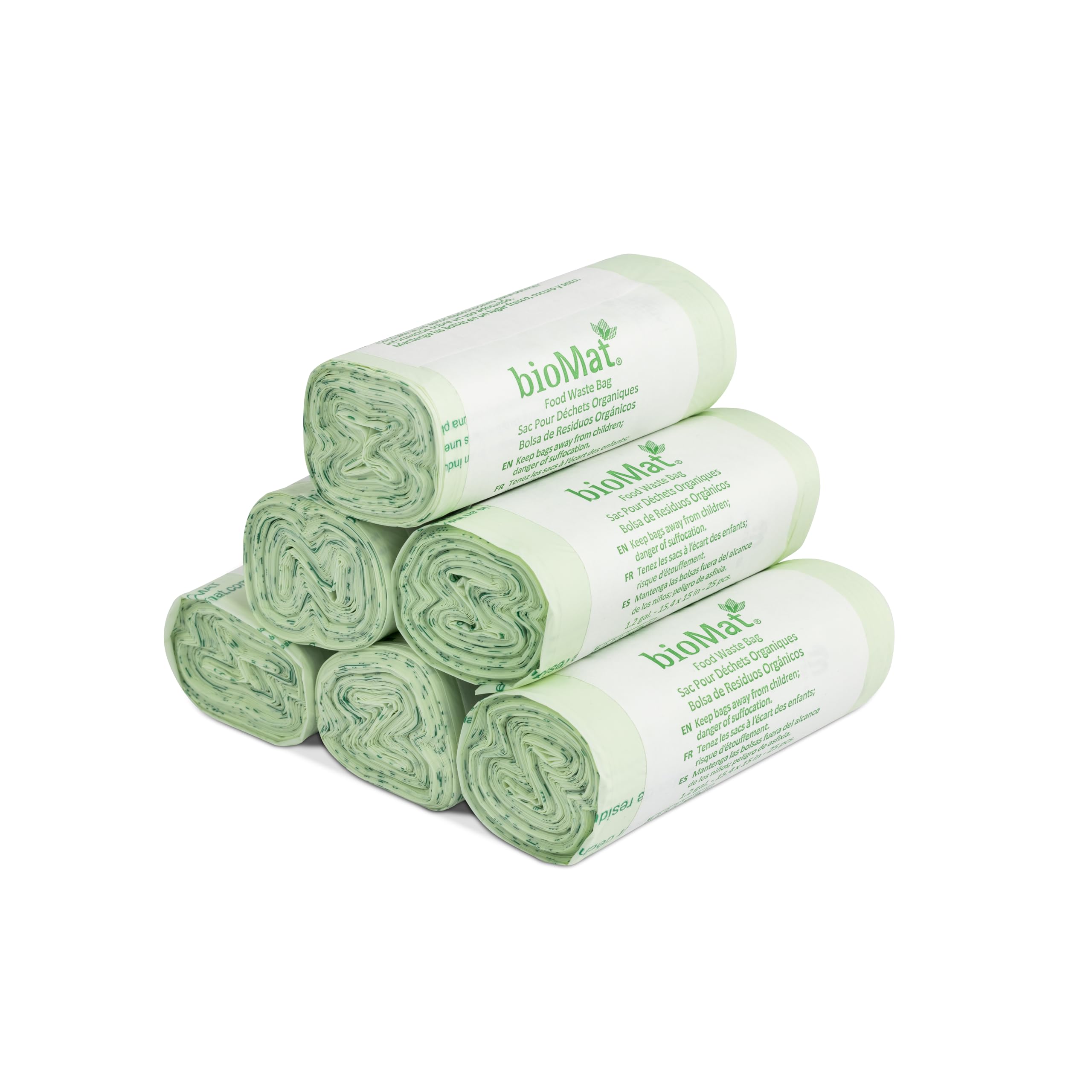 Sacs De Compostage De Déchets Organiques Biomat En Papier - 120 Litres 25 Pcs