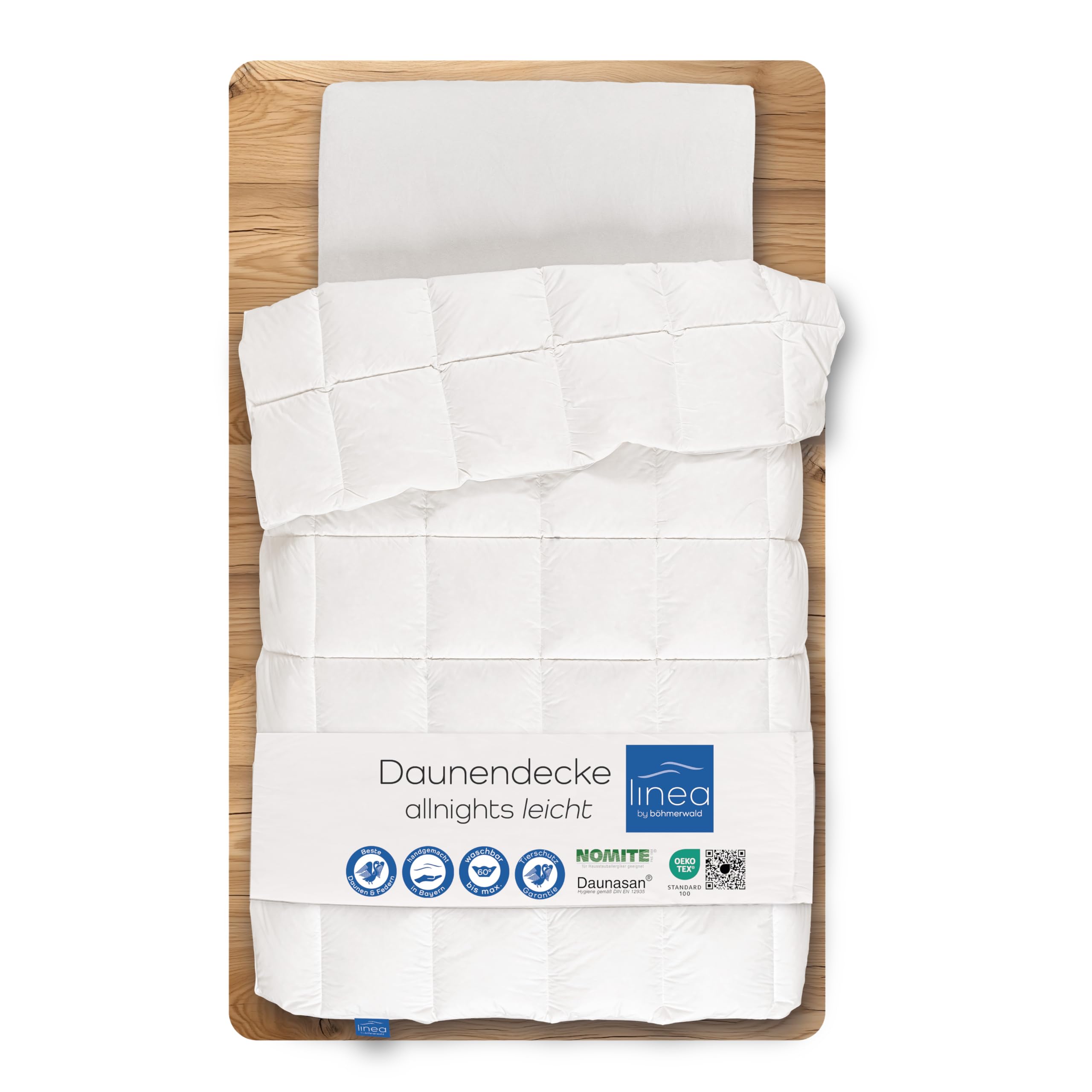 Couette en plumes et duvet neufs de fabrication allemande LINEA