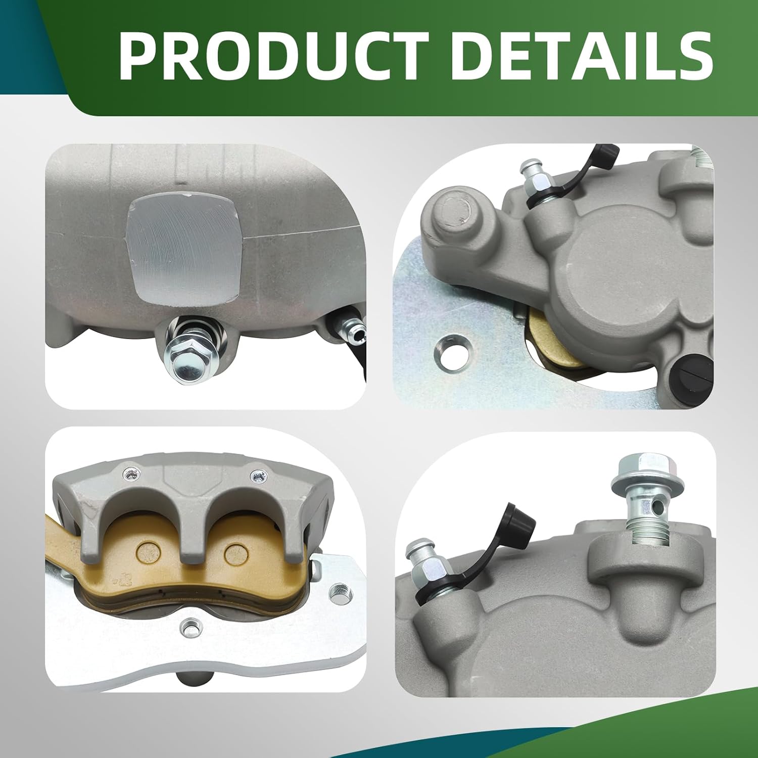 705601889 705601890 Rear Brake Calipers with Sintered Pads Compatible with Commander MAX 1000R 2021-2023 Defender 6x6 Traxter Max Maverick Trail 700 705601466 705601467