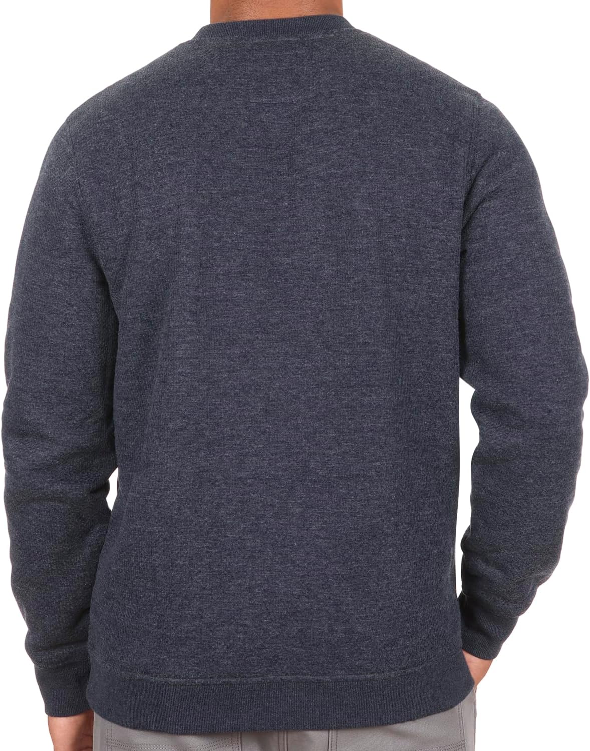 The American Outdoorsman Sherpa Lined Crewneck - Long Sleeve Sherpa Pullover Men's Long Sleeve Shirt - Winter Pullover - Image 5