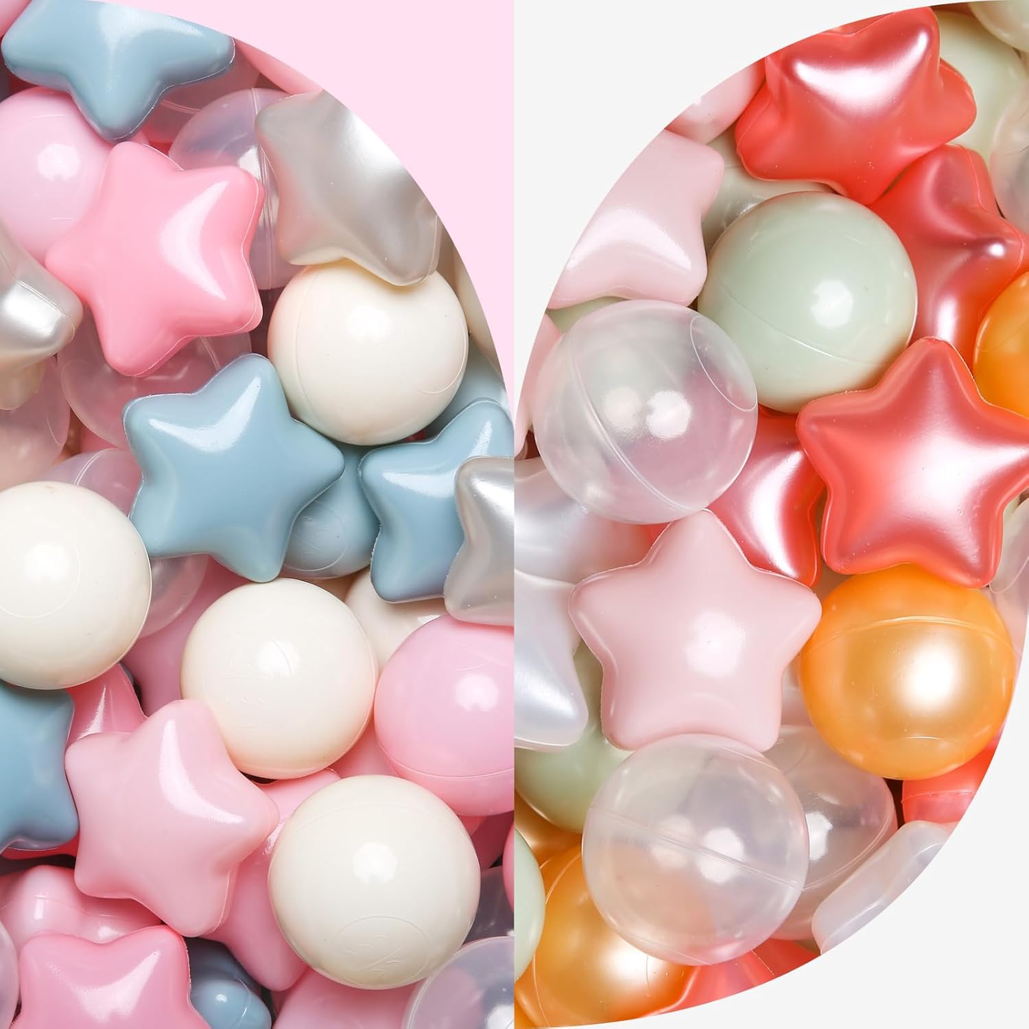 TRENDPLAY Ball Pit Balls 200 Balls- Crush Proof Plastic Children's Toy Balls Macaron Ocean Balls for Birthday Party Games Poologs Cats Birthday Christmas